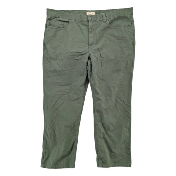 Blue Mountain Canvas Utility Pants Mens Olive Green Workwear 5 Pocket Size 44x32 - Picture 1 of 10